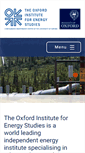 Mobile Screenshot of oxfordenergy.org